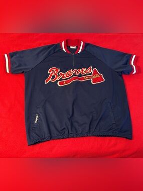 Vintage 90s Atlanta Braves Game Worn Batting Practice Spring Training Jersey XXL